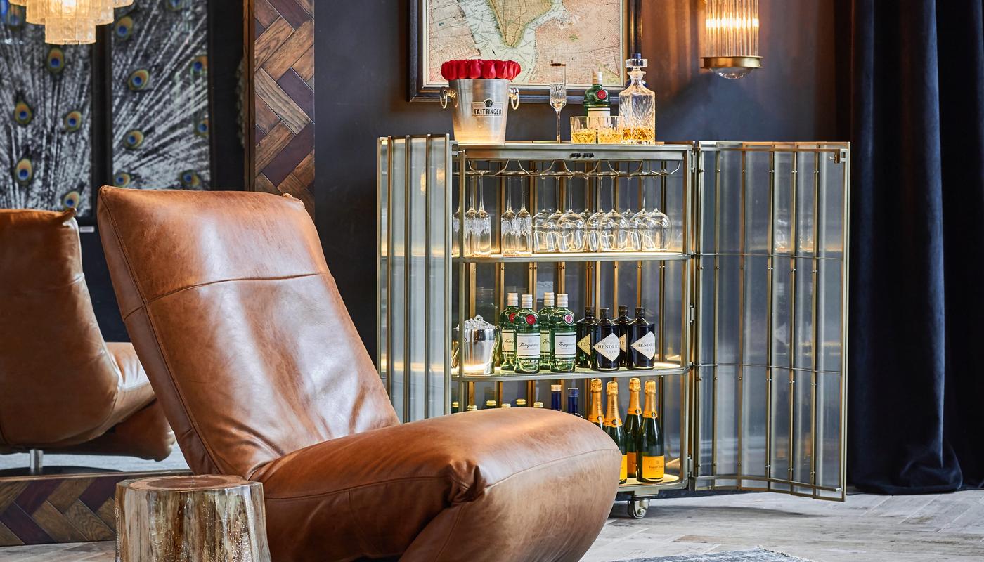 shimmer bar cabinet