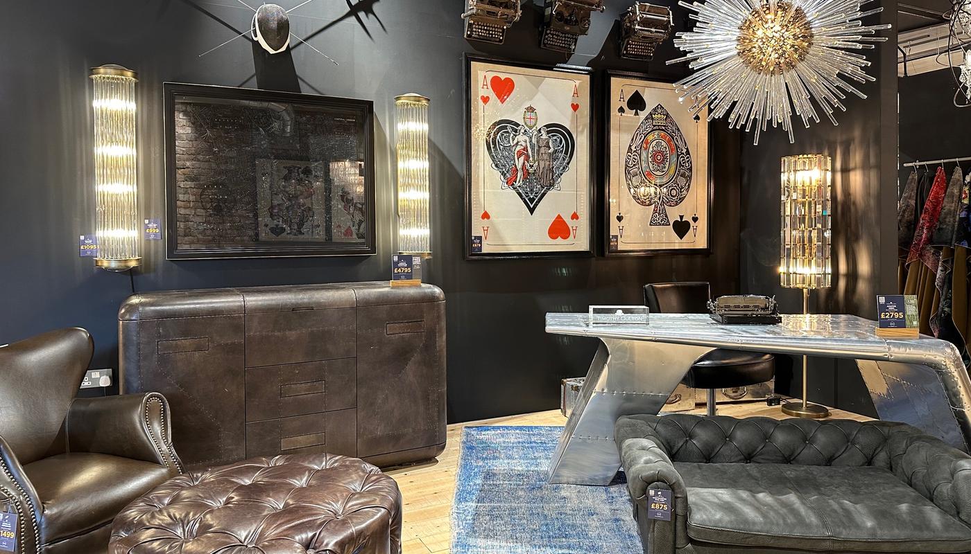 Timothy Oulton Guildford showroom interior hudson sideboard