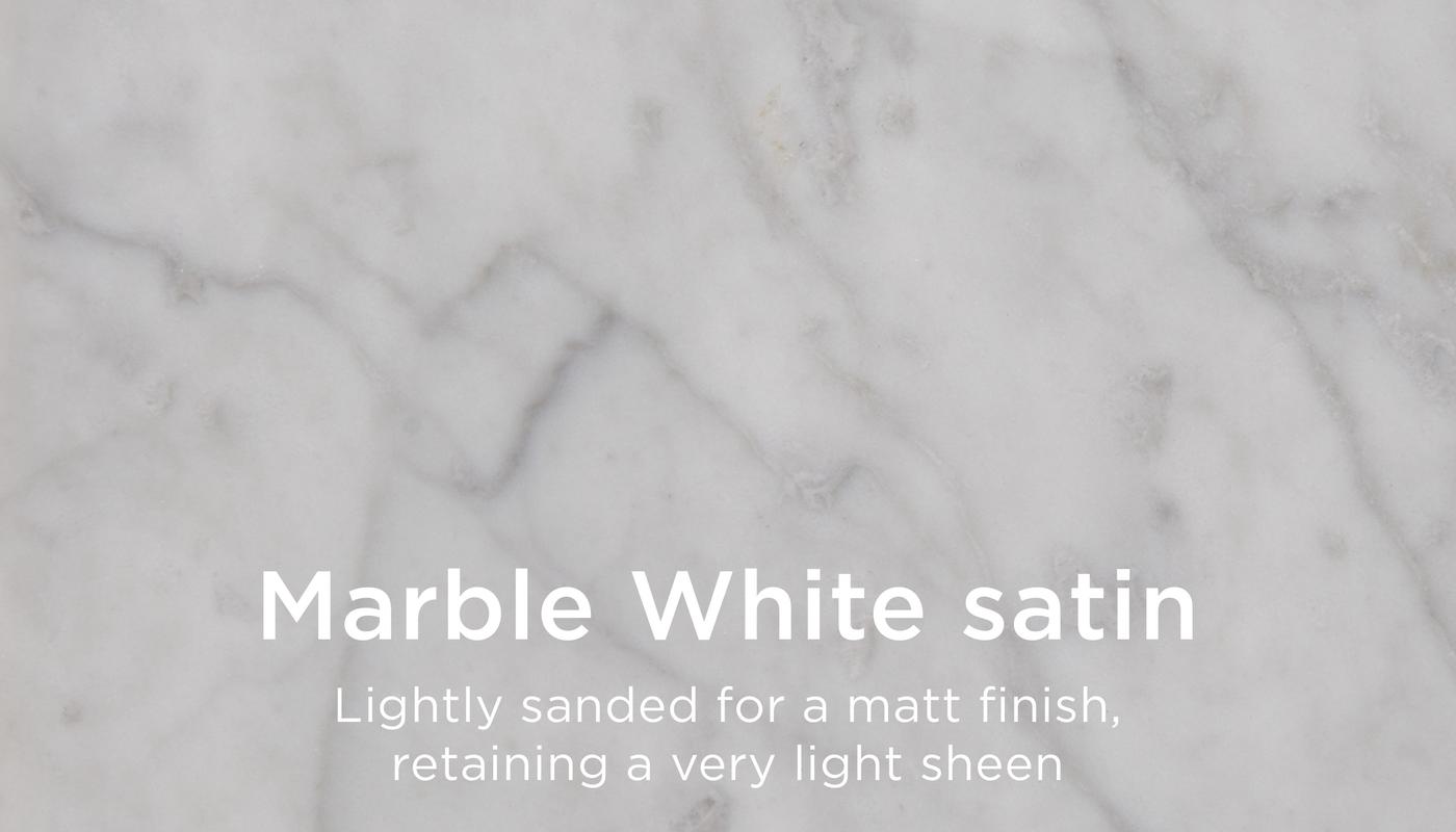 Marble white satin