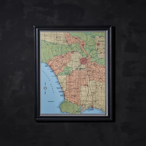 T CAU WA 0017 maps los angeles wallart detail 2