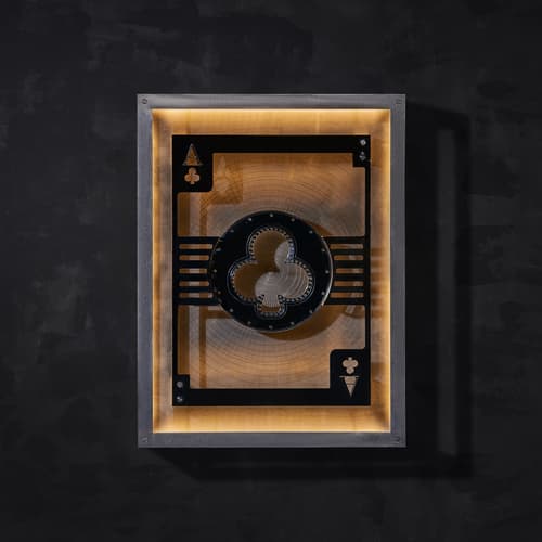 T HUS LS 0003 hustle ace of clubs wallart detail 2
