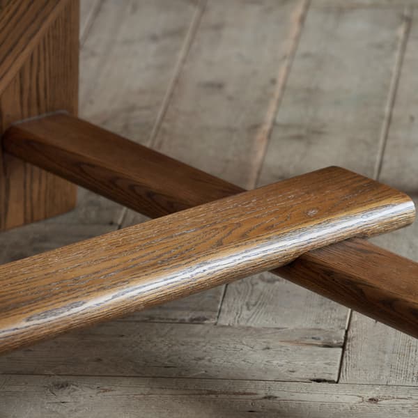 Iceberg Wood Dining Table base detail view