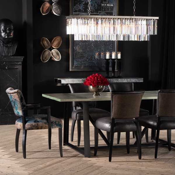 iceberg dining table metal detail 2