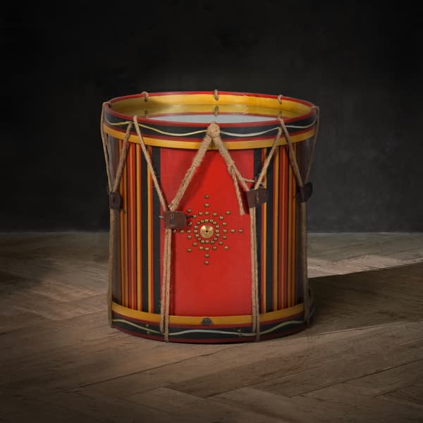Regiment drum side table