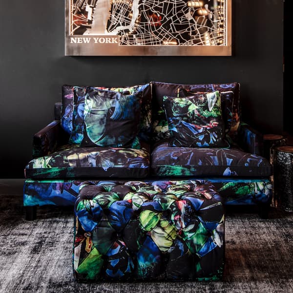 Lord Digsby Rectangular featured with matching sofa in Acid Jungle finish
