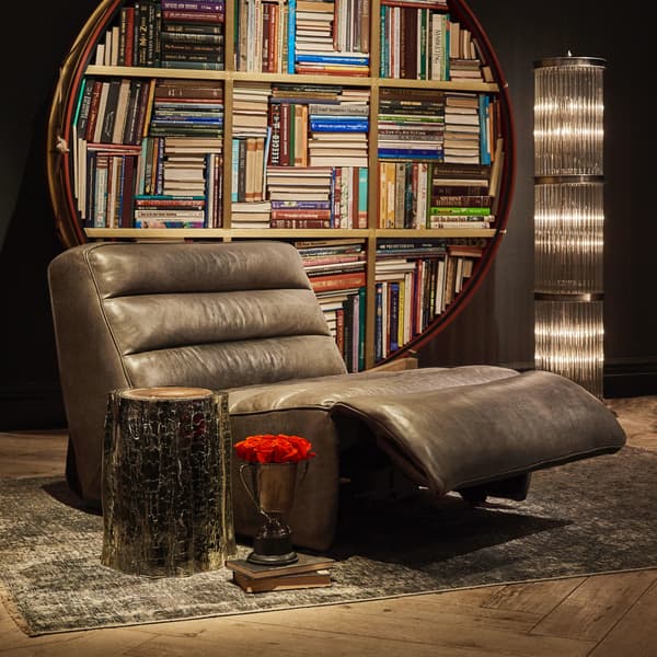 Slouchy recliner chair open view