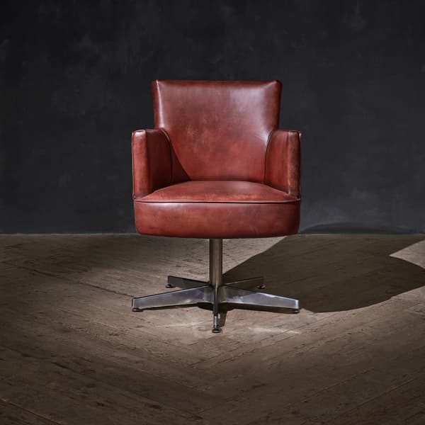 Swinderby Office Chair in Vagabond Red front view