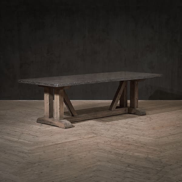 Monastery Dining Table in Dark Aged Oak product view