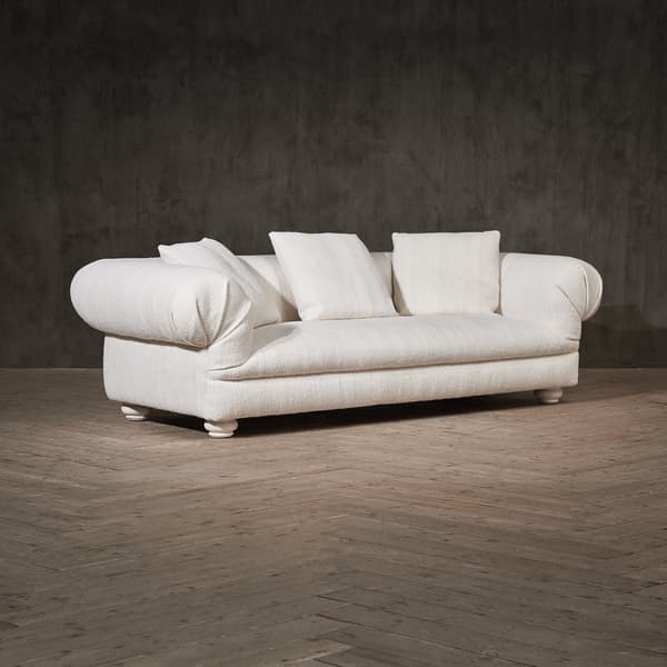 Commodore 3 Seater Sofa in Anatolian Reweave Ivory