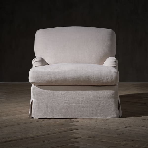 Newark Armchair in Weathered Linen Stone product front view