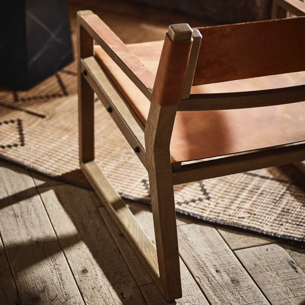 Milano Chair in Rowdy Raw close up back view