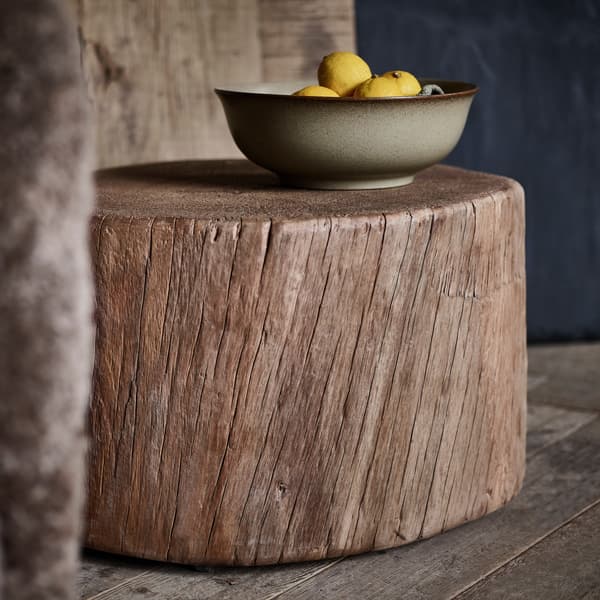 Veg wood block close up side view