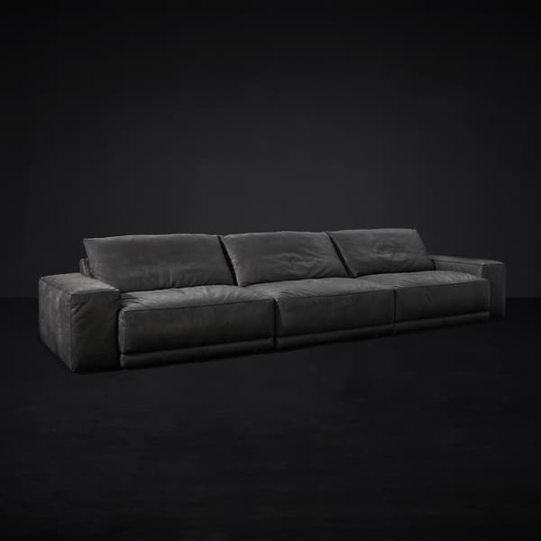 Drift Sofa in Battlescar Raven side angle view