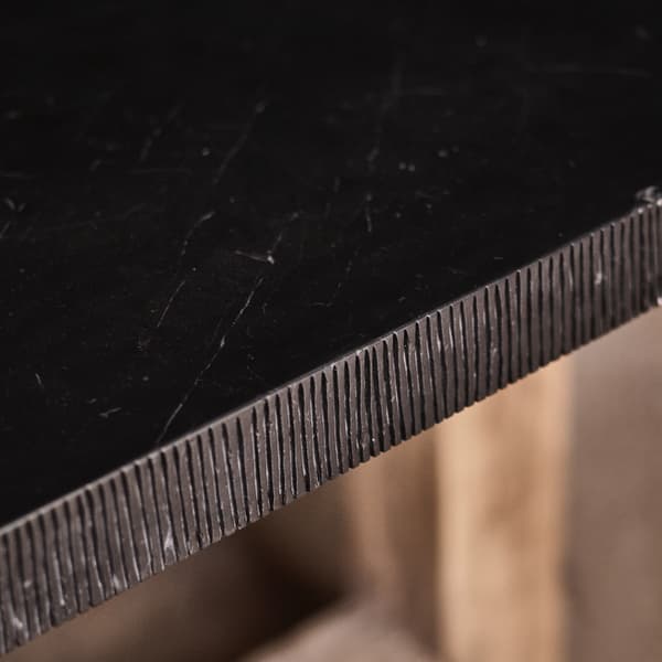 Invictus Dining Table edge detailing vertical lines
