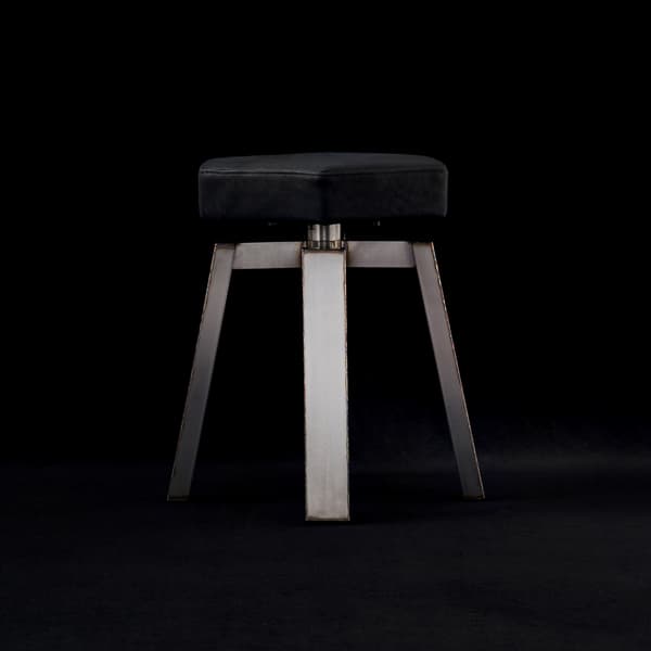 Bolt leather lower height counter stool
