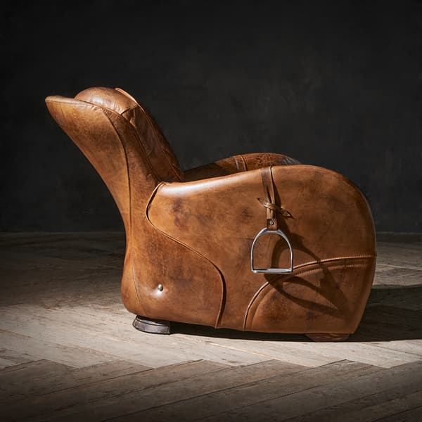 Saddle armchair product side view image