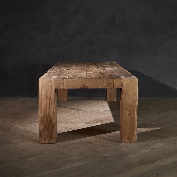 english beam dining table detail 3