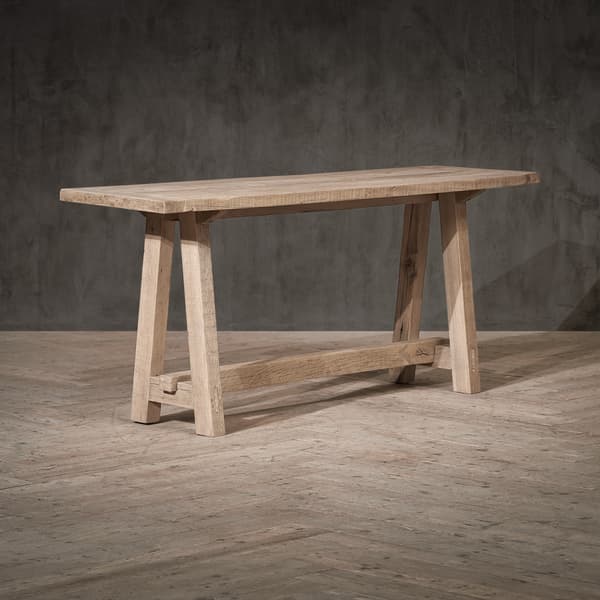 Bridge console table side angle view