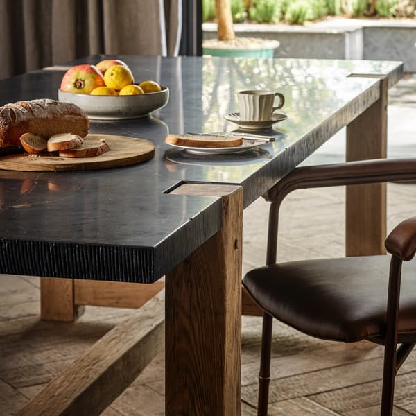 Invictus Dining Table close up view of edge