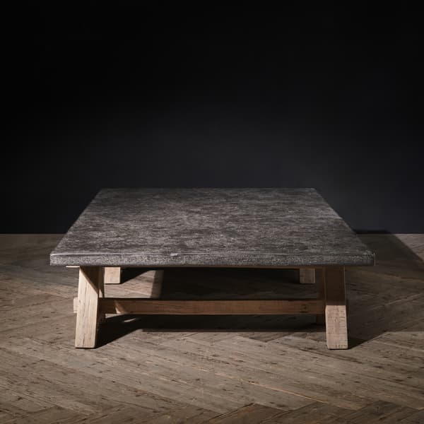 A frame coffee table side view
