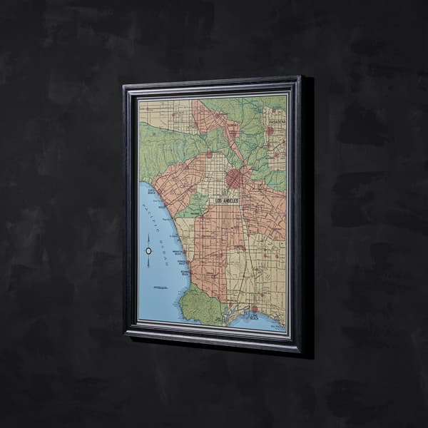 maps los angeles wallart detail 3