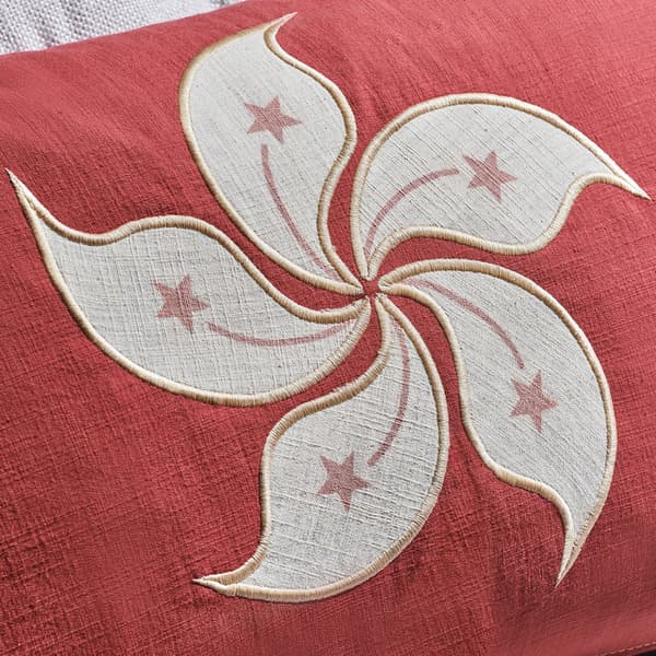 flag cushion small hk detail 6
