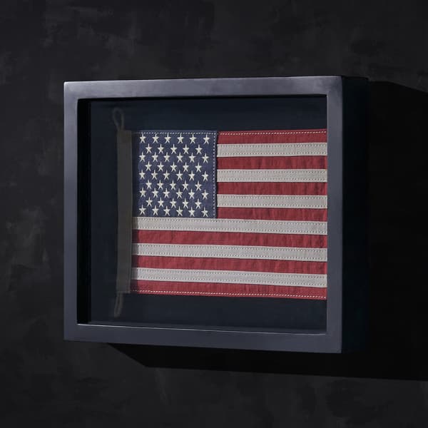 flag shadow box us wallart detail 3
