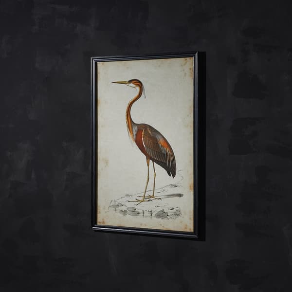 nature heron wallart detail 3