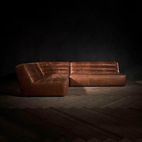 Shabby sectional sofa right side view