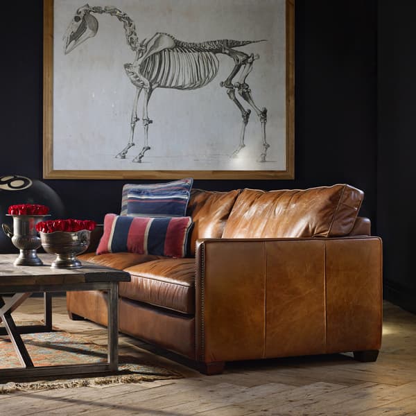 Viscount Williams Sofa in Vagabond Brown side angle view
