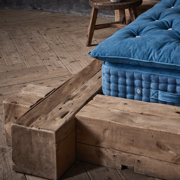 english beam bed frame detail 2