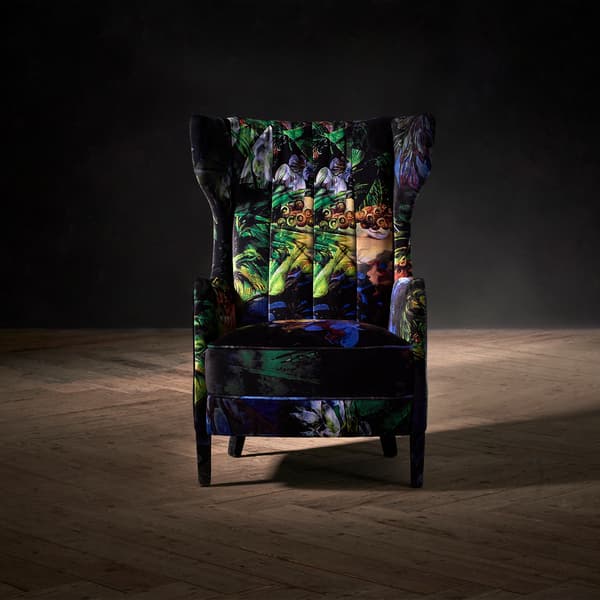 Manor Chair in Acid Jungle front view