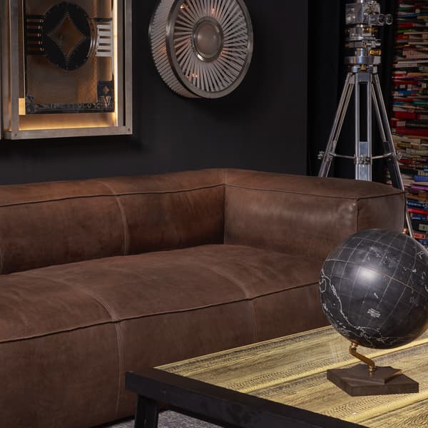 Scruffy Sofa in Vagabond Brown close up view