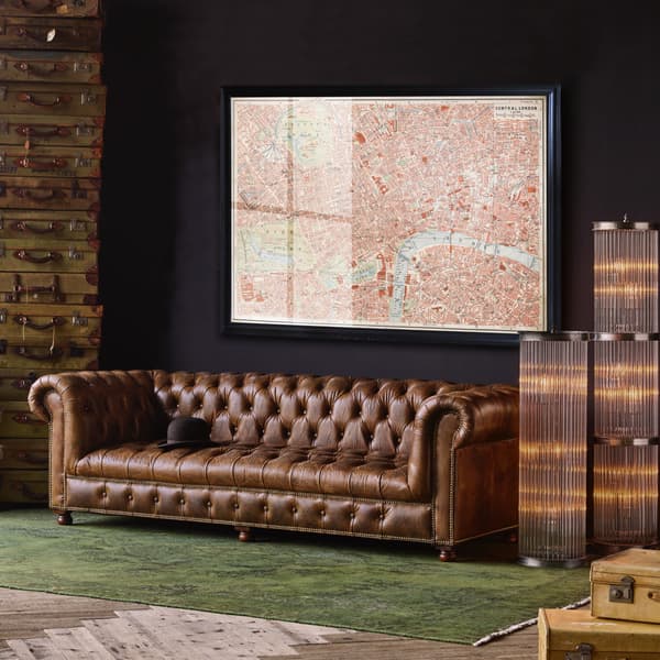 Westminster Buttoned Sofa in Buck'dn Brok'n