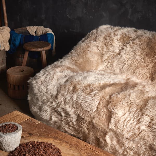 Baqtasi Sofa in Yeti Beige side angle