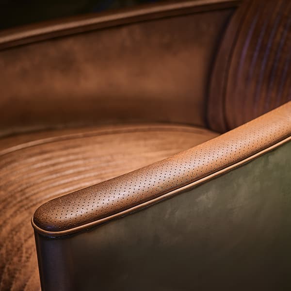 Hellcat in Road Warrior Bourbon close up view of seat