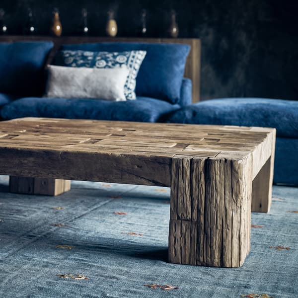 english beam coffee table detail 2