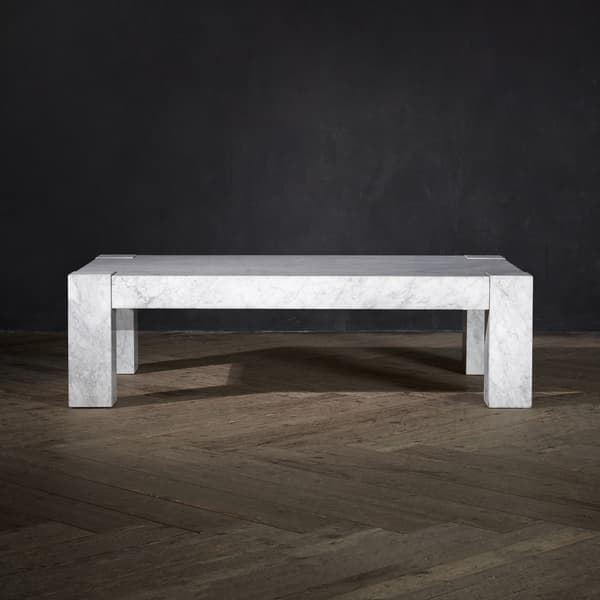 junction marble coffee table front view