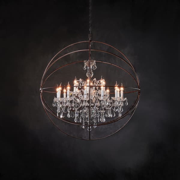 T GYO LC 0009 gyro crystal chandelier detail 3