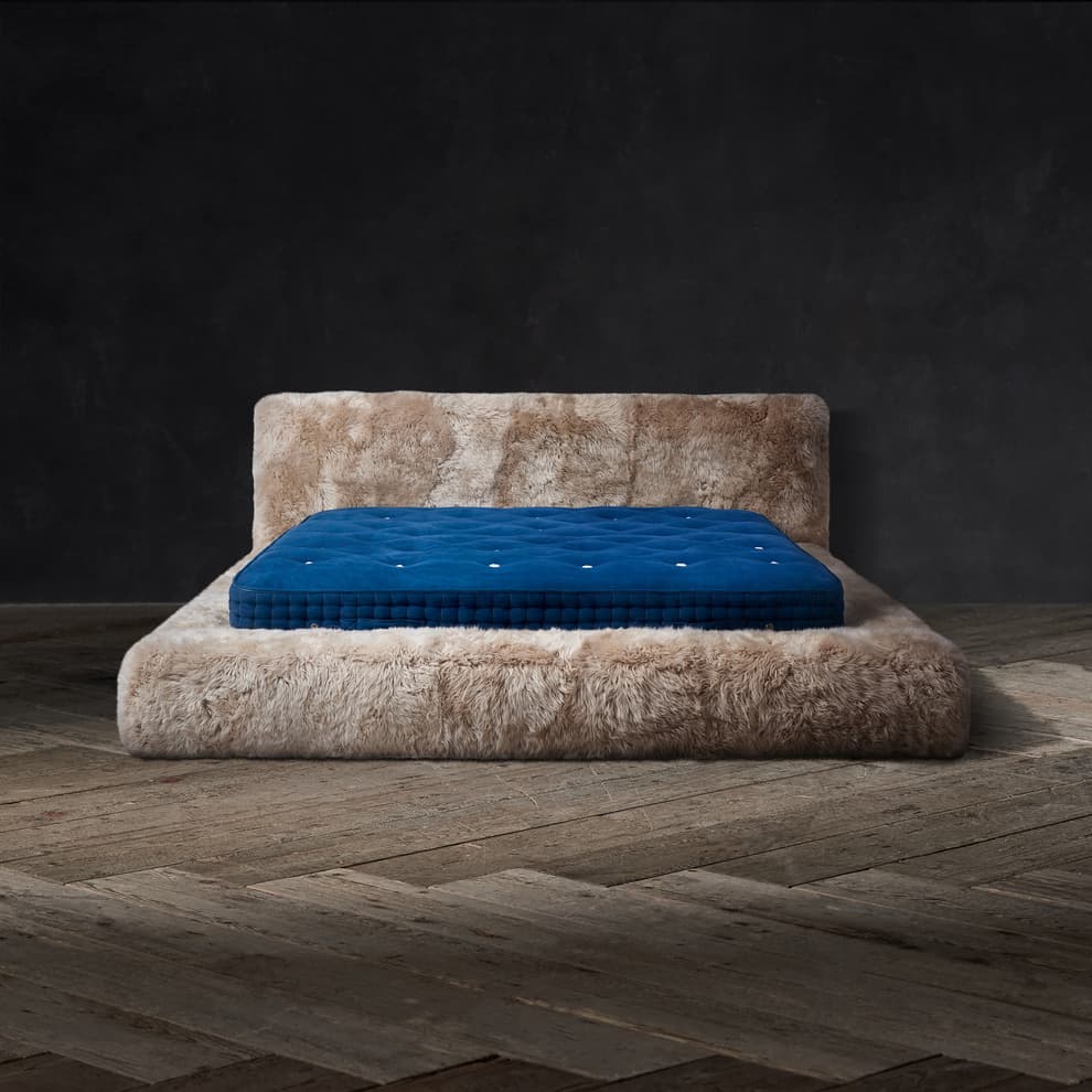 Ovis Bed Frame in Yeti Beige