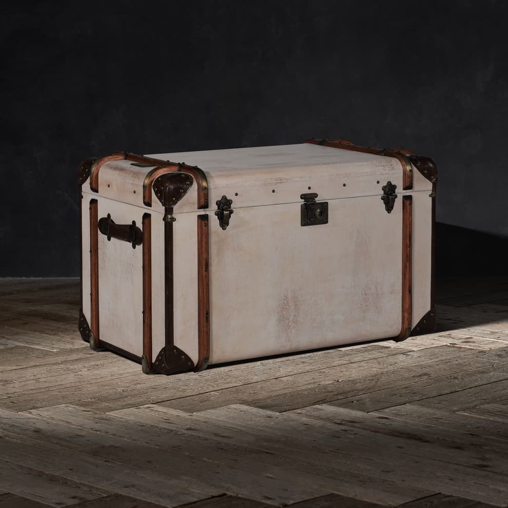 Globetrekker Trunk in Waxed Vellum