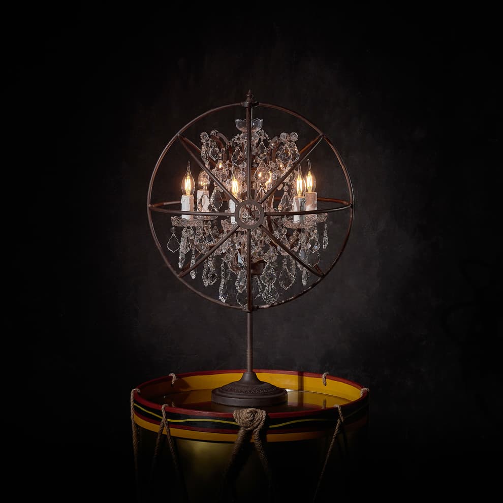 T GYO LT 0001 gyro crystal table lamp detail 1