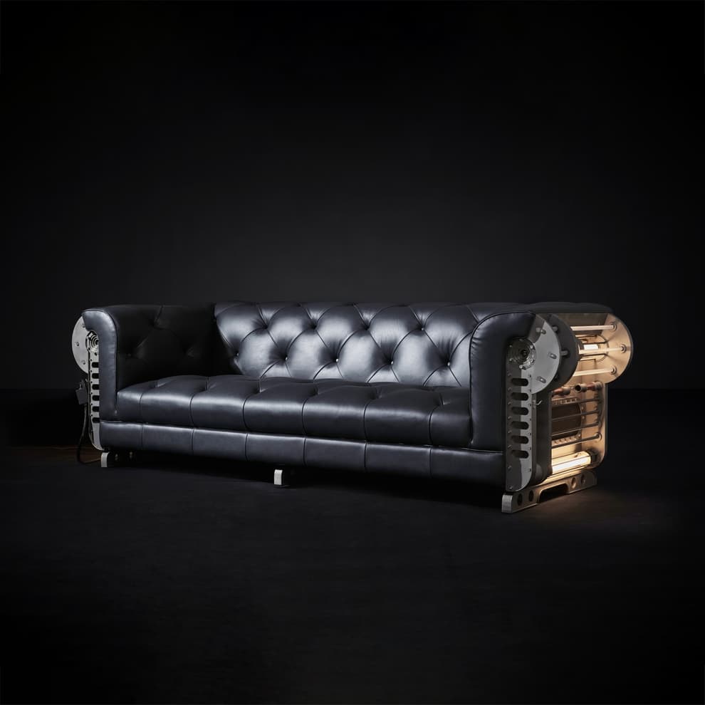 Arc 3 Seater sofa in Road Racer Carbon