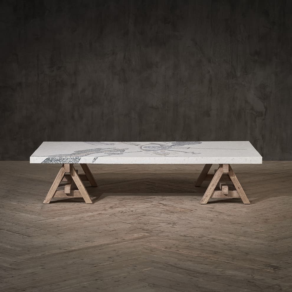 A frame mosaic coffee table 