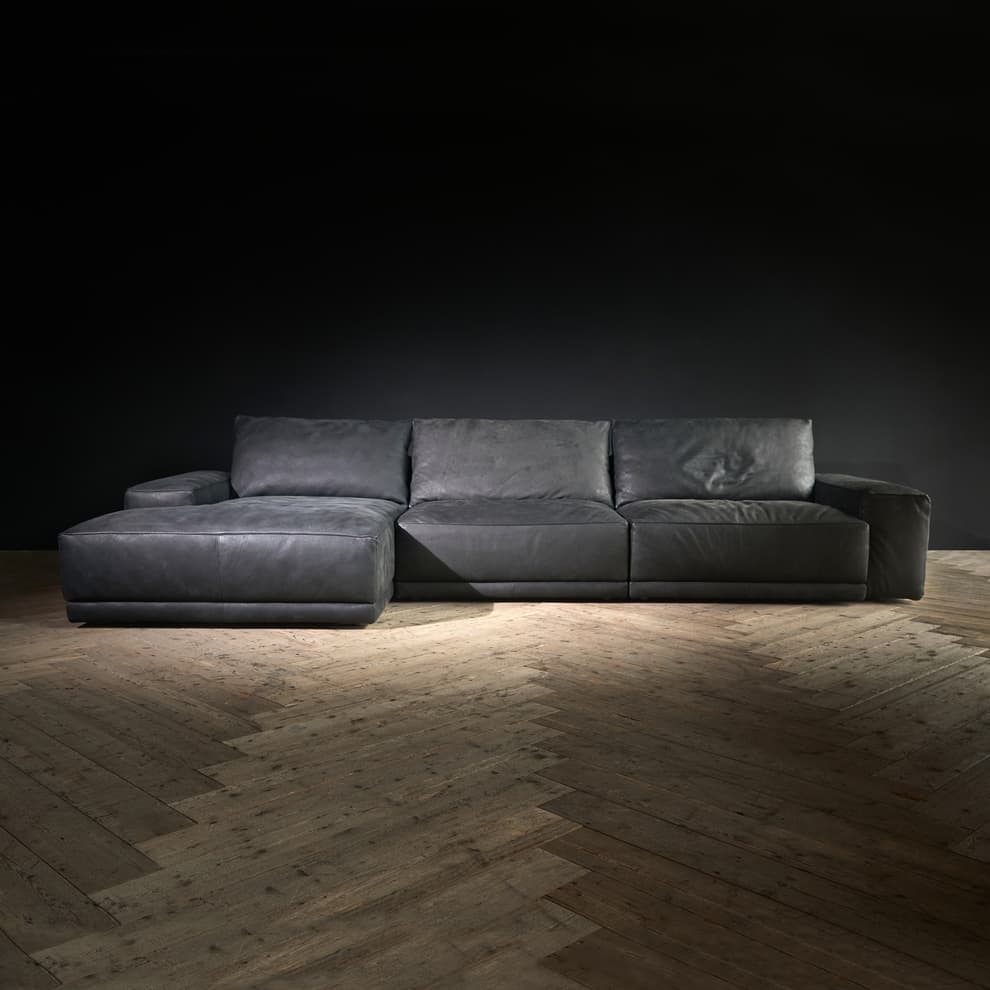 Drift Sectional Sofa  in Battlescar Raven