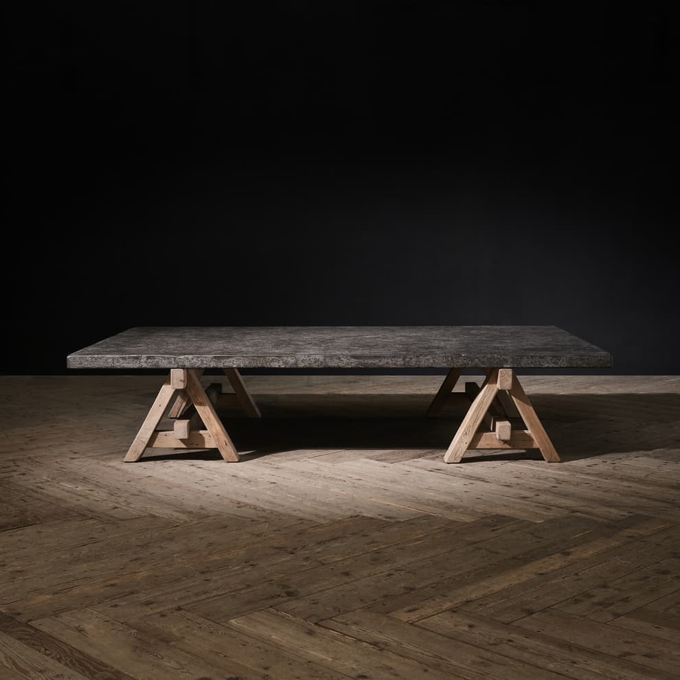 A frame coffee table