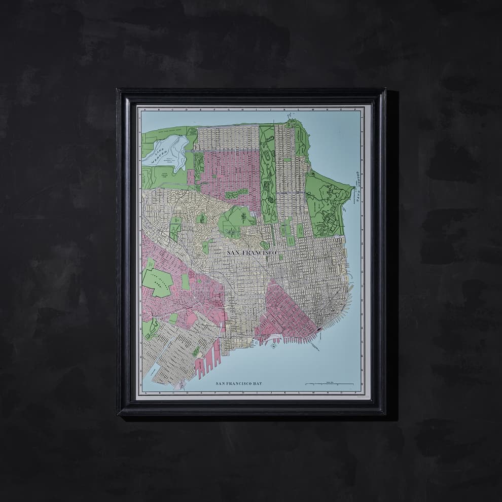 maps san francisco wallart detail 2
