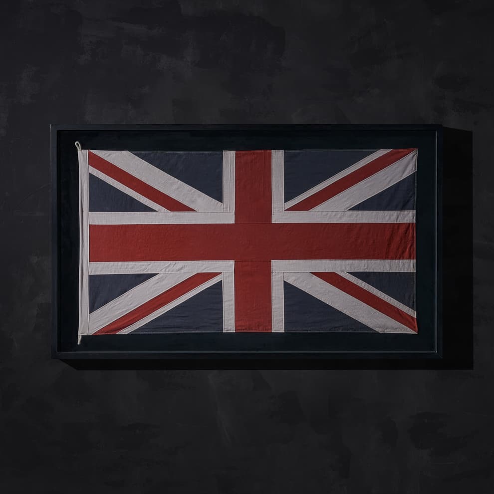 flag shadow box uk wallart detail 2