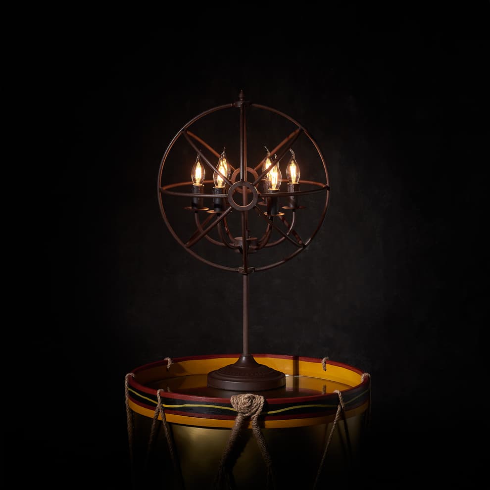 gyro table lamp detail 2