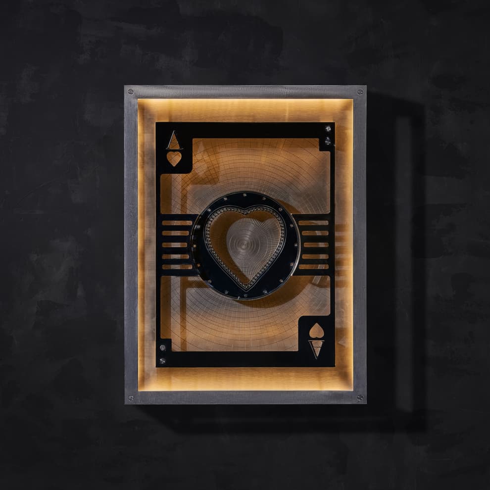 hustle ace of hearts wallart detail 2